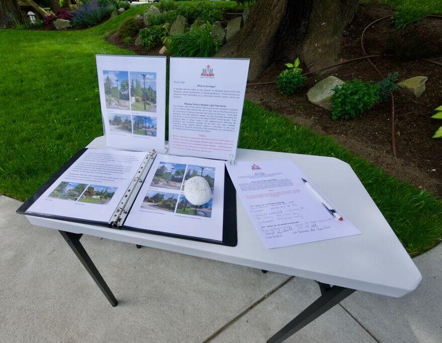 150 residents signed the petition in May 2025 supporting heritage consideration for the existing lights standards.
