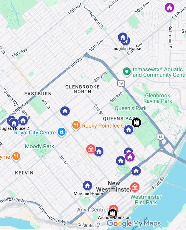 Click on the "Interactive Homes Tour Map" link in the story above to see info about each venue.