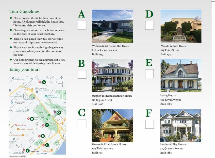 Did you buy your 'Homes for the Holidays' tickets online? Pick up your ticket brochures at Royal City Colours