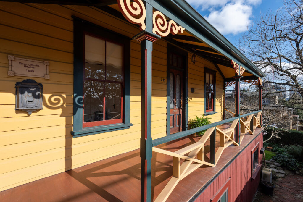 Refurbished front porch