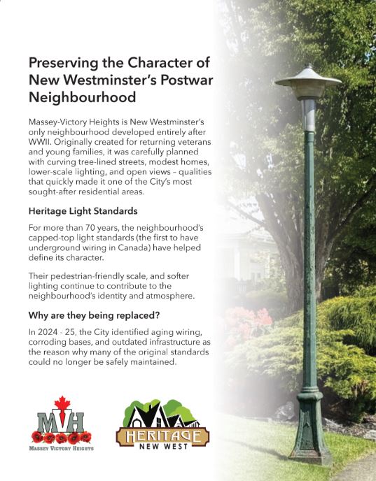 Massey Victory Heights Streetlight Project Moves Forward